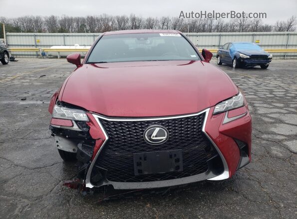 JTHCZ1BL5JA007536 2018 LEXUS GS Красный Вид спереди