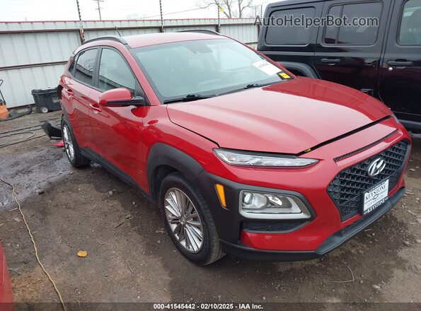 KM8K2CAAXMU733663 2021 HYUNDAI KONA Красный Передняя правая четверть