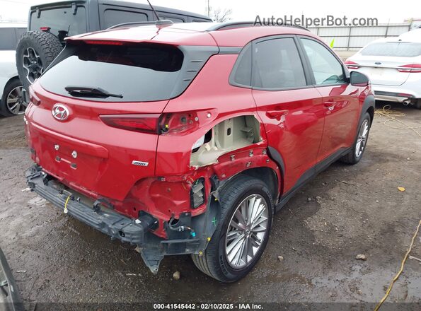KM8K2CAAXMU733663 2021 HYUNDAI KONA Красный Задняя правая четверть