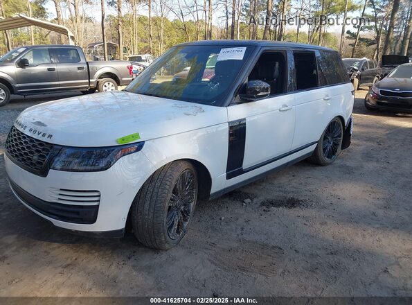 SALGS2SE8LA405785 2020 LAND ROVER RANGE ROVER White წინა მარცხენა ხედი სამი მეოთხედიდან