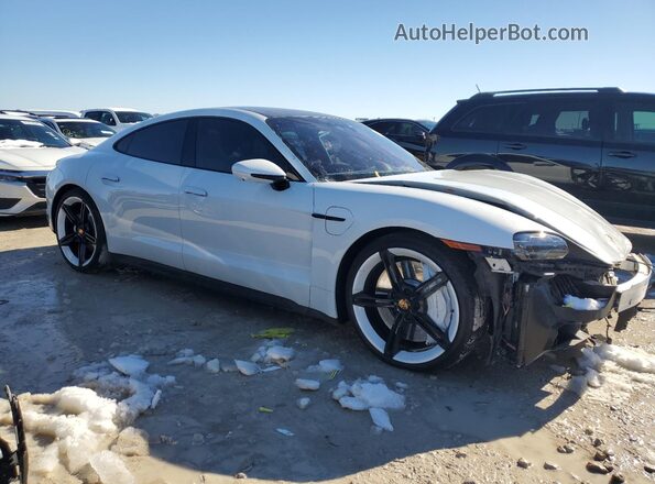 WP0AC2Y10LSA71067 2020 PORSCHE TAYCAN Белый Передняя правая четверть