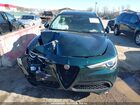 2021 Alfa Romeo Stelvio Ti Awd Green vin: ZASPAKBN1M7D09674