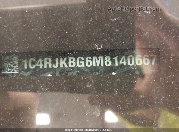 1C4RJKBG6M8140667 2021 JEEP GRAND CHEROKEE L White Շարժիչի բաժամունքի տեսք