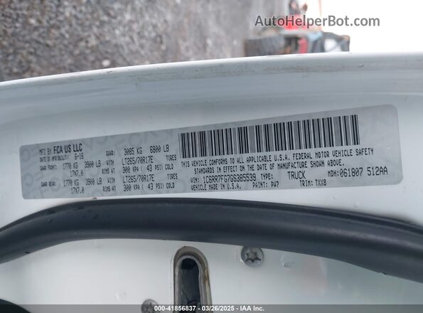 1C6RR7FG7GS385539 2016 RAM 1500 White Engine compartment view