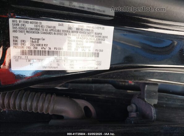 1FADP3L92JL220352 2018 FORD FOCUS ST Черный Вид подкапотного пространства