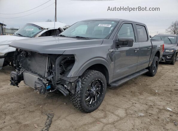 1FTEW1EP1MFC53220 2021 FORD F150 Серый Передняя левая четверть
