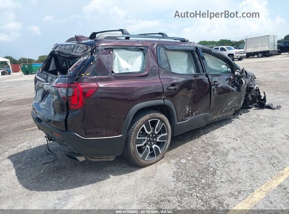 1GKKNRL49MZ176208 2021 GMC ACADIA Коричневый Задняя правая четверть