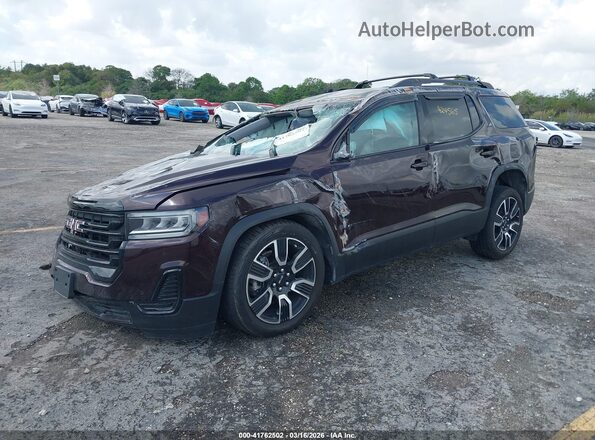 1GKKNRL49MZ176208 2021 GMC ACADIA Коричневый Передняя левая четверть