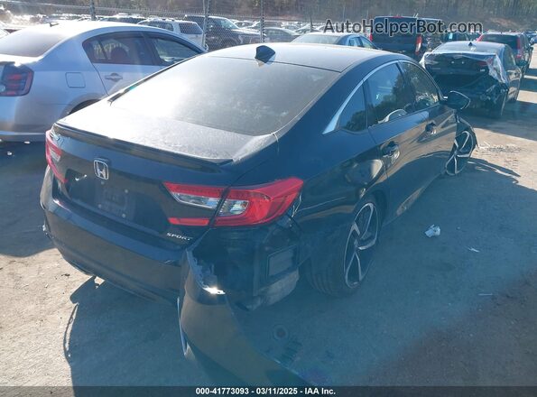 1HGCV1F32MA094129 2021 HONDA ACCORD Черный Задняя правая четверть
