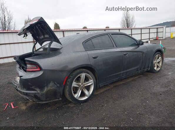 2C3CDXHG8HH607237 2017 DODGE CHARGER Серый Задняя правая четверть