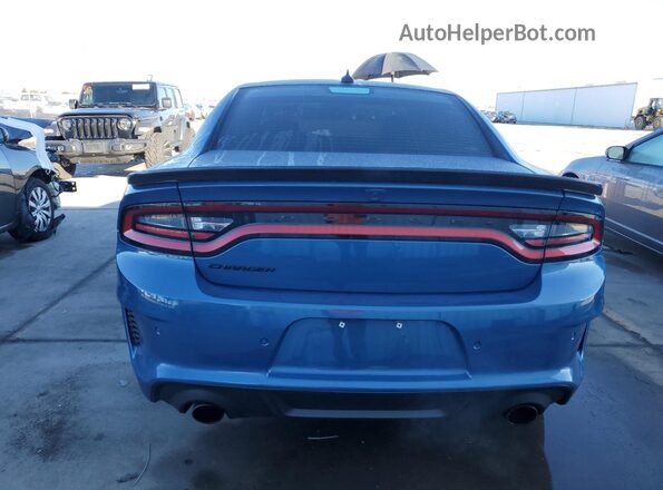2C3CDXL95MH539451 2021 DODGE CHARGER Blue Widok z tyłu
