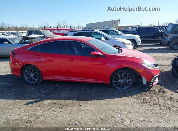 2HGFC1F32LH683068 2020 HONDA CIVIC Red Widok wnętrza z tyłu