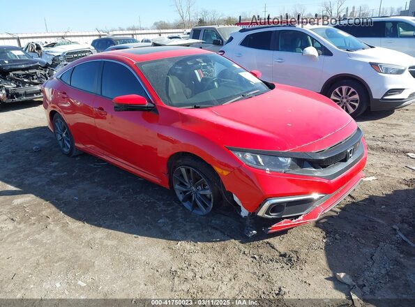 2HGFC1F32LH683068 2020 HONDA CIVIC Red Przód prawy