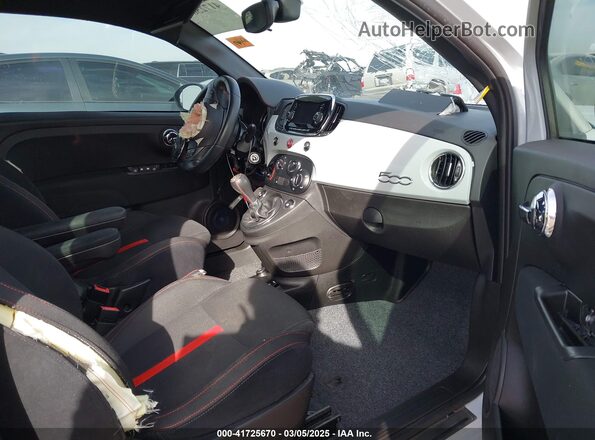 3C3CFFFH6HT556442 2017 FIAT 500 Gray წინა სალონის ხედი
