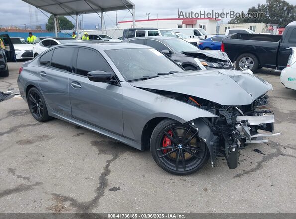 3MW49FS01R8E63336 2024 BMW M3 Серый Передняя правая четверть