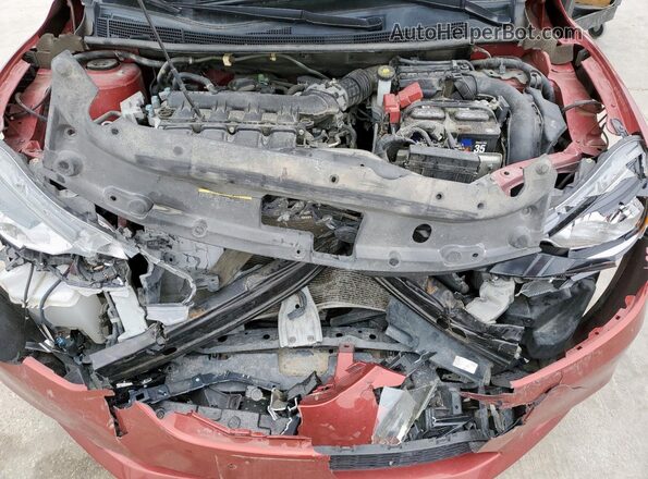 3N1AB7AP6HL645644 2017 NISSAN SENTRA Бордовый Вид задней части салона