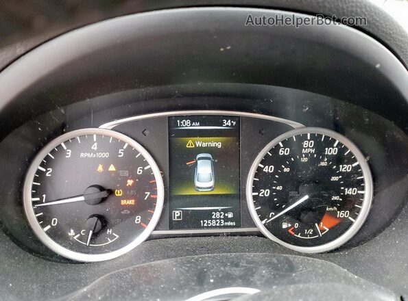 3N1AB7AP6HL645644 2017 NISSAN SENTRA Бордовый Вид щитка приборов