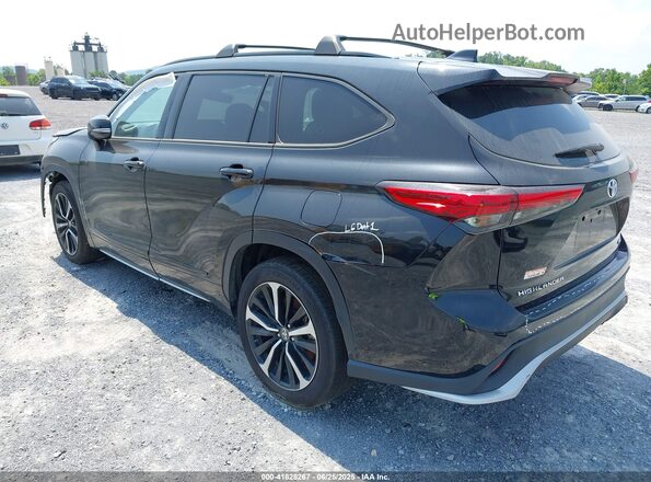 5TDJZRAH7MS031865 2021 TOYOTA HIGHLANDER Black Задня ліва чверть