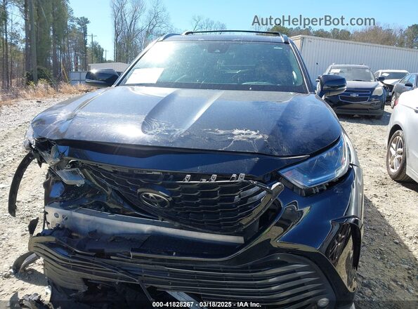 5TDJZRAH7MS031865 2021 TOYOTA HIGHLANDER Black Вид щитка приладів