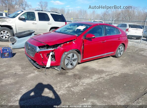 KMHC05LC1MU260904 2021 HYUNDAI IONIQ HYBRID Красный Передняя левая четверть