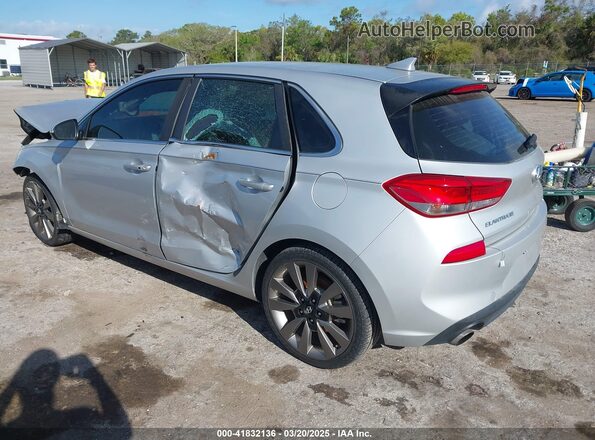 KMHH55LC7JU043165 2018 HYUNDAI ELANTRA GT Silver Trasero izquierdo