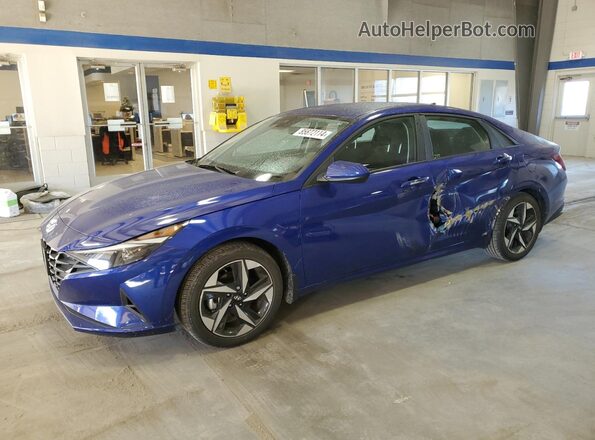 KMHLS4AG3PU600746 2023 HYUNDAI ELANTRA Blue Передня ліва чверть