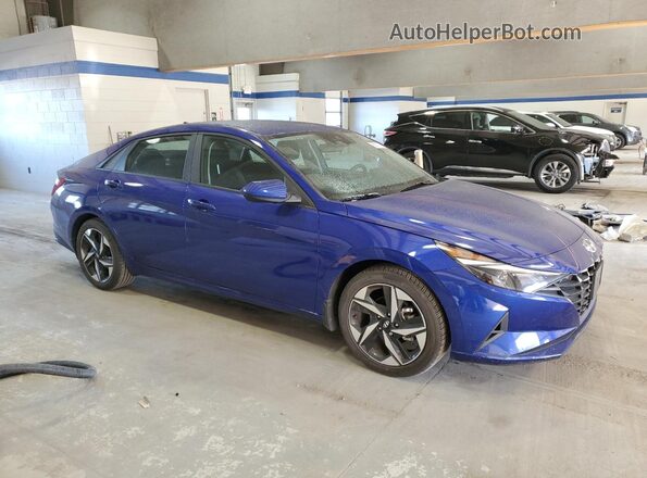 KMHLS4AG3PU600746 2023 HYUNDAI ELANTRA Blue Передня права чверть