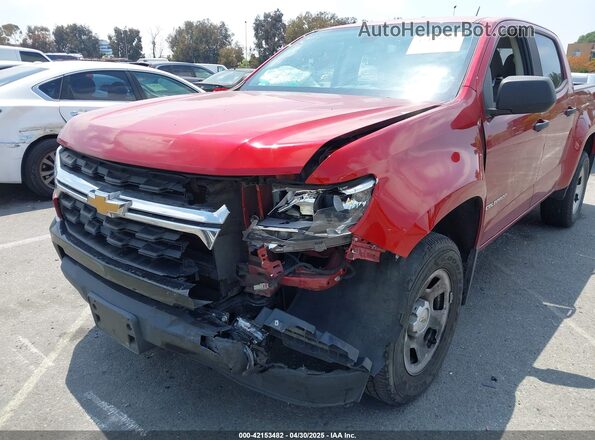 1GCGSBEN8M1232810 2021 CHEVROLET COLORADO Red Widok z przodu
