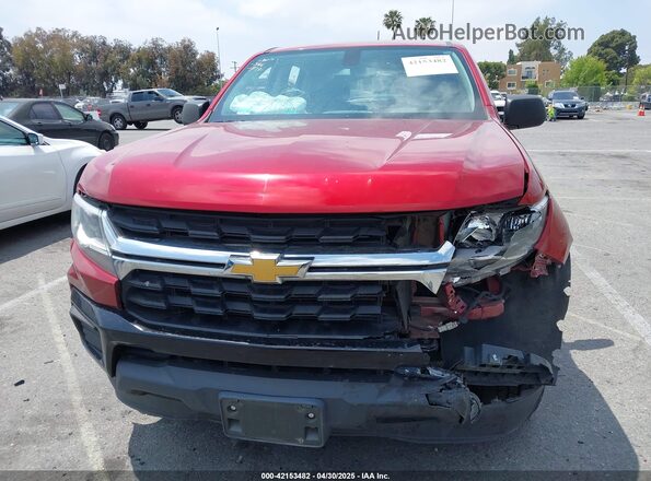 1GCGSBEN8M1232810 2021 CHEVROLET COLORADO Red Widok deski rozdzielczej