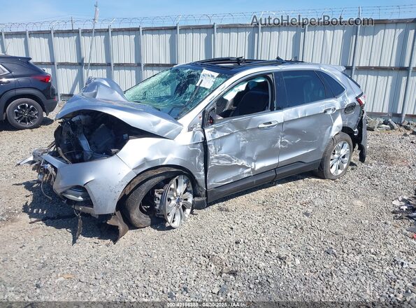 2FMPK3K96MBA00624 2021 FORD EDGE Silver წინა მარცხენა ხედი სამი მეოთხედიდან