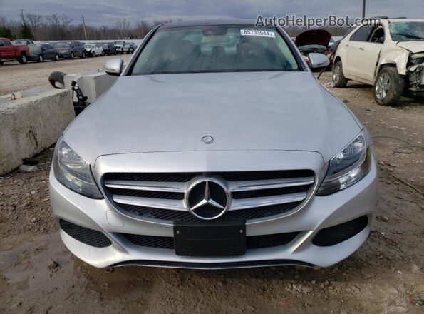 55SWF4KBXHU198919 2017 MERCEDES-BENZ C Silver Vista frontal