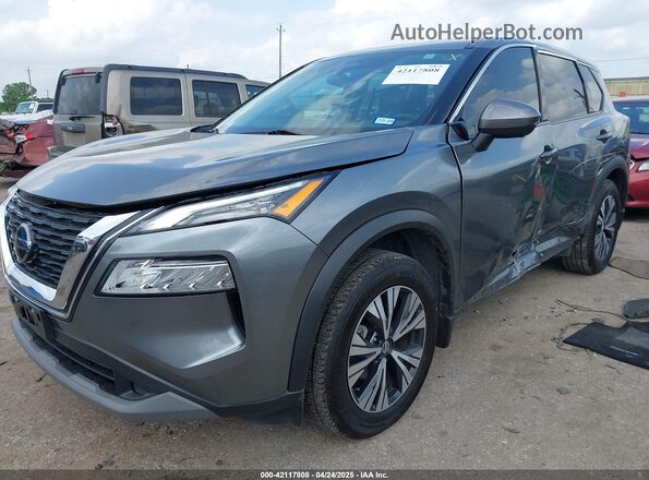 5N1AT3BA5MC756166 2021 NISSAN ROGUE Gray Vista tres cuartos delantera izquierda