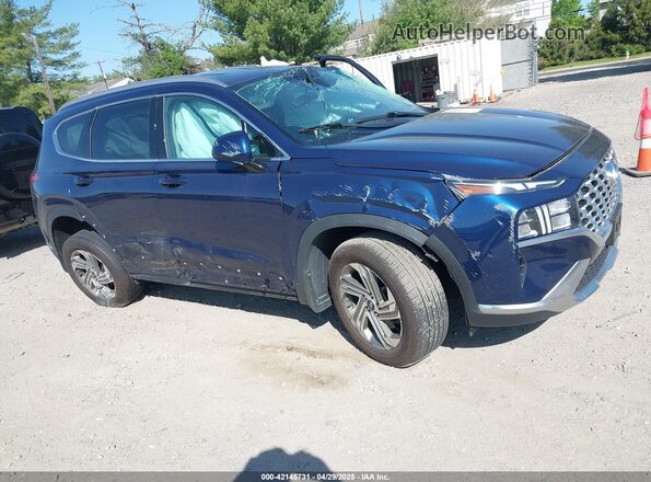 5NMS2DAJ6MH346559 2021 HYUNDAI SANTA FE Dark Blue Передняя правая четверть