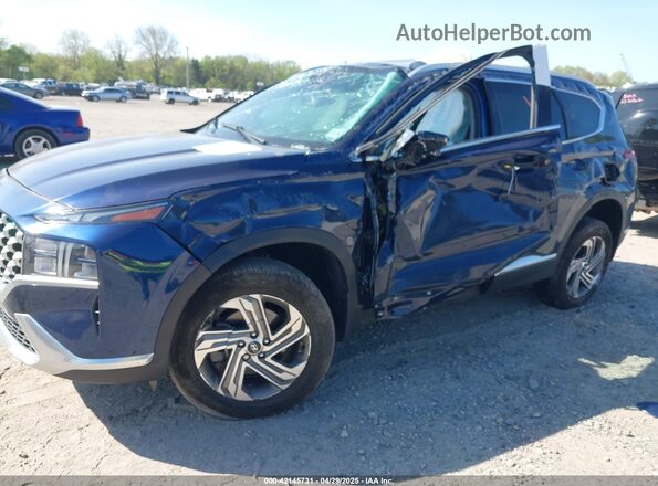 5NMS2DAJ6MH346559 2021 HYUNDAI SANTA FE Dark Blue Передняя левая четверть