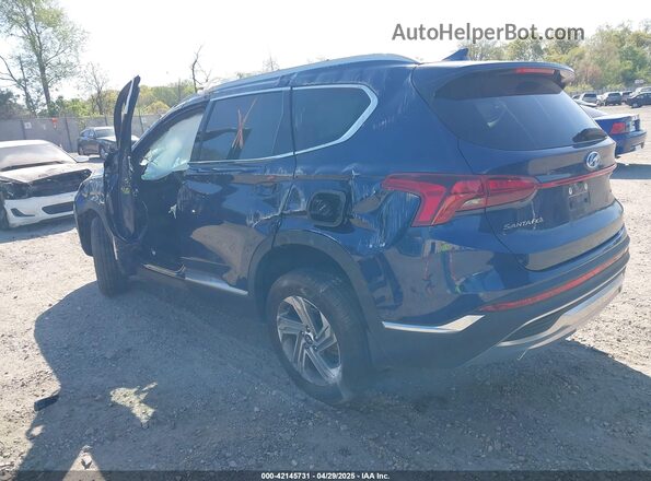 5NMS2DAJ6MH346559 2021 HYUNDAI SANTA FE Dark Blue Задняя левая четверть