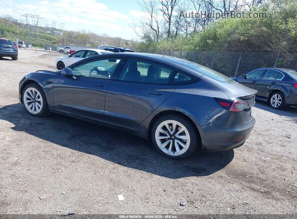 5YJ3E1EBXMF036171 2021 TESLA MODEL 3 Gray Tył lewy
