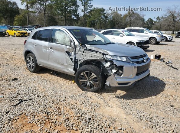 JA4APVAU6MU019482 2021 MITSUBISHI OUTLANDER Серебряный Передняя правая четверть