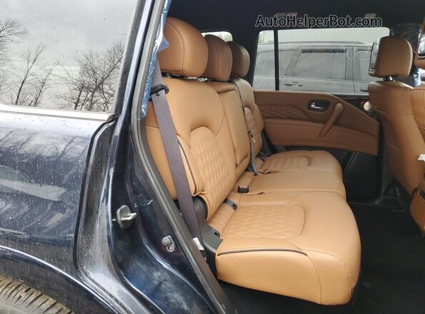 JN8AZ2ACXR9500890 2024 INFINITI QX80 Синий Вид задней части салона