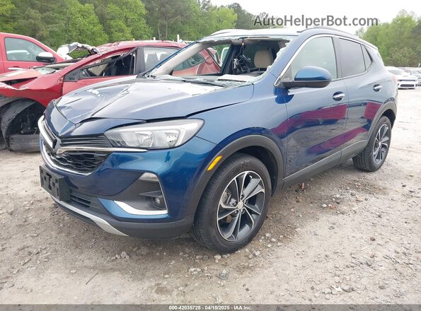 KL4MMDS23MB129334 2021 BUICK ENCORE Dark Blue Передняя левая четверть
