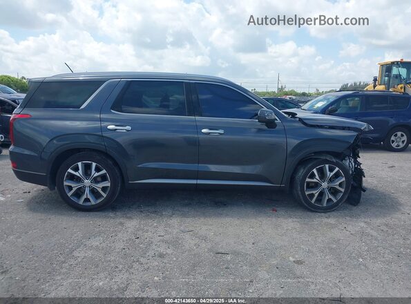 KM8R34HE4LU102240 2020 HYUNDAI PALISADE Gray Widok wnętrza 360 stopni