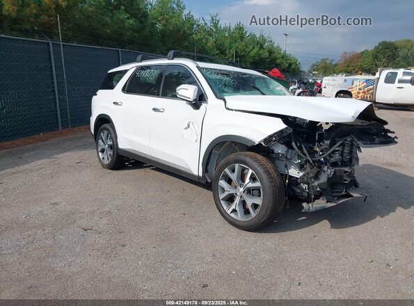 KM8R3DHEXMU246702 2021 HYUNDAI PALISADE Белый Вид салона спереди