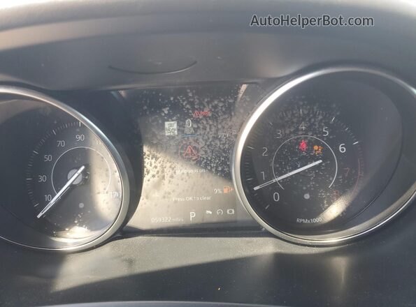 SADFJ2FX0K1Z40565 2019 JAGUAR E-PACE Silver Вид щитка приладів