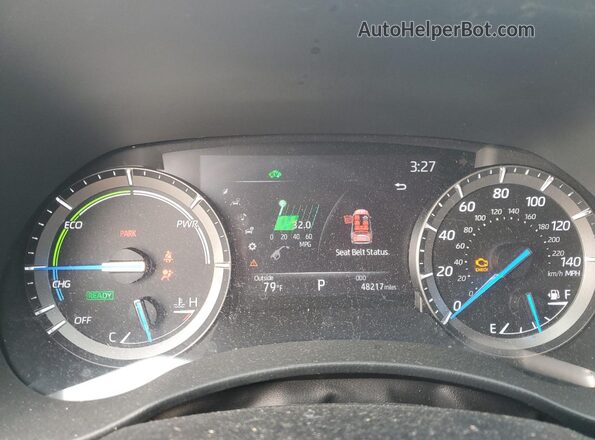 5TDEBRCH9LS012347 2020 TOYOTA HIGHLANDER HYBRID White Vista del cuadro de instrumentos