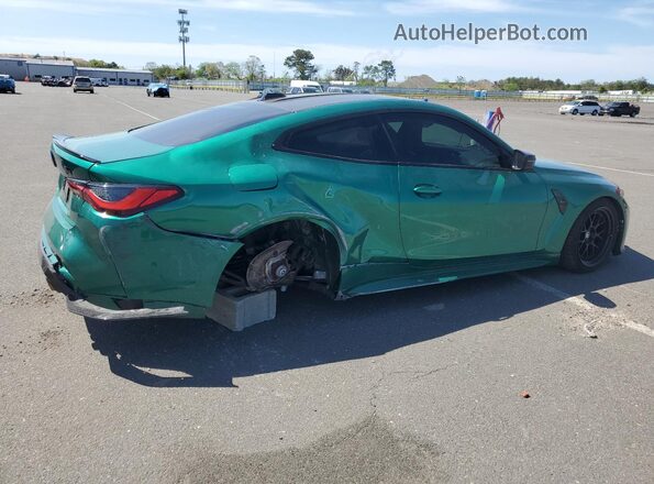 WBS43AZ05RCR91749 2024 BMW M4 Зеленый Задняя правая четверть