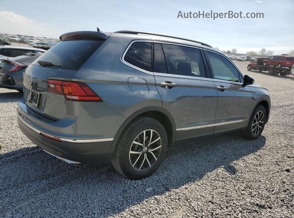 3VV3B7AX5MM056841 2021 VOLKSWAGEN TIGUAN Серый Задняя правая четверть