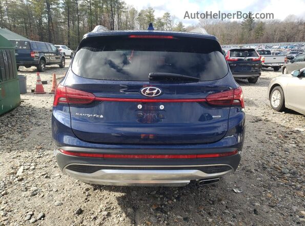 5NMS3DAJ3PH593572 2023 HYUNDAI SANTA Blue Вид ззаду