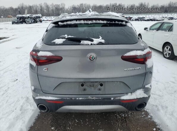 ZASPAKAN4M7D18791 2021 ALFA ROMEO STELVIO Серый Вид сзади