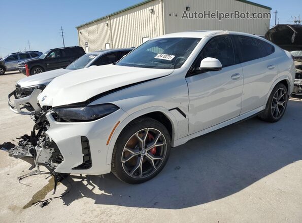 5UX33EX02R9U96529 2024 BMW X6 Белый Передняя левая четверть