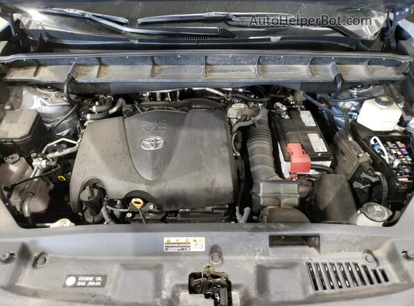 5TDFZRBH3NS185754 2022 TOYOTA HIGHLANDER Gray Вид підкапотного простору