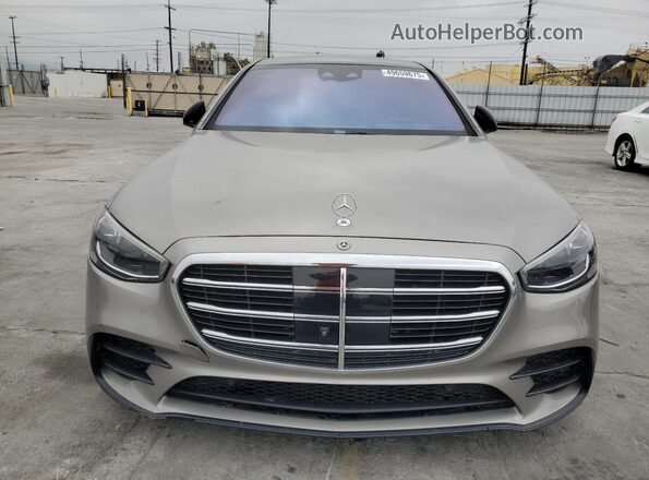 W1K6G6DB0NA094067 2022 MERCEDES-BENZ S Желто-коричневый Вид спереди